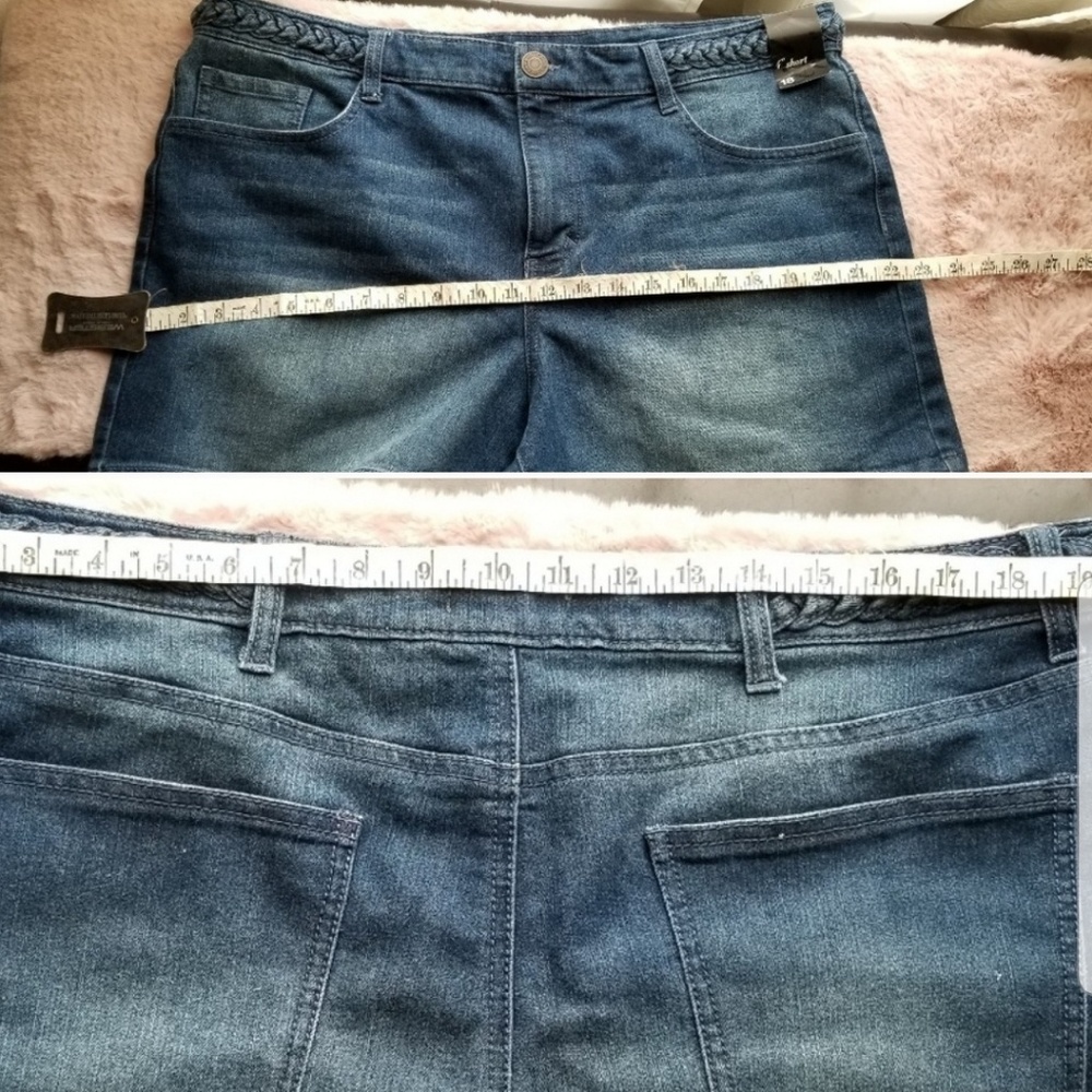 NWT NY&Co Denim Shorts~Sz 18 - Picture 7 of 7